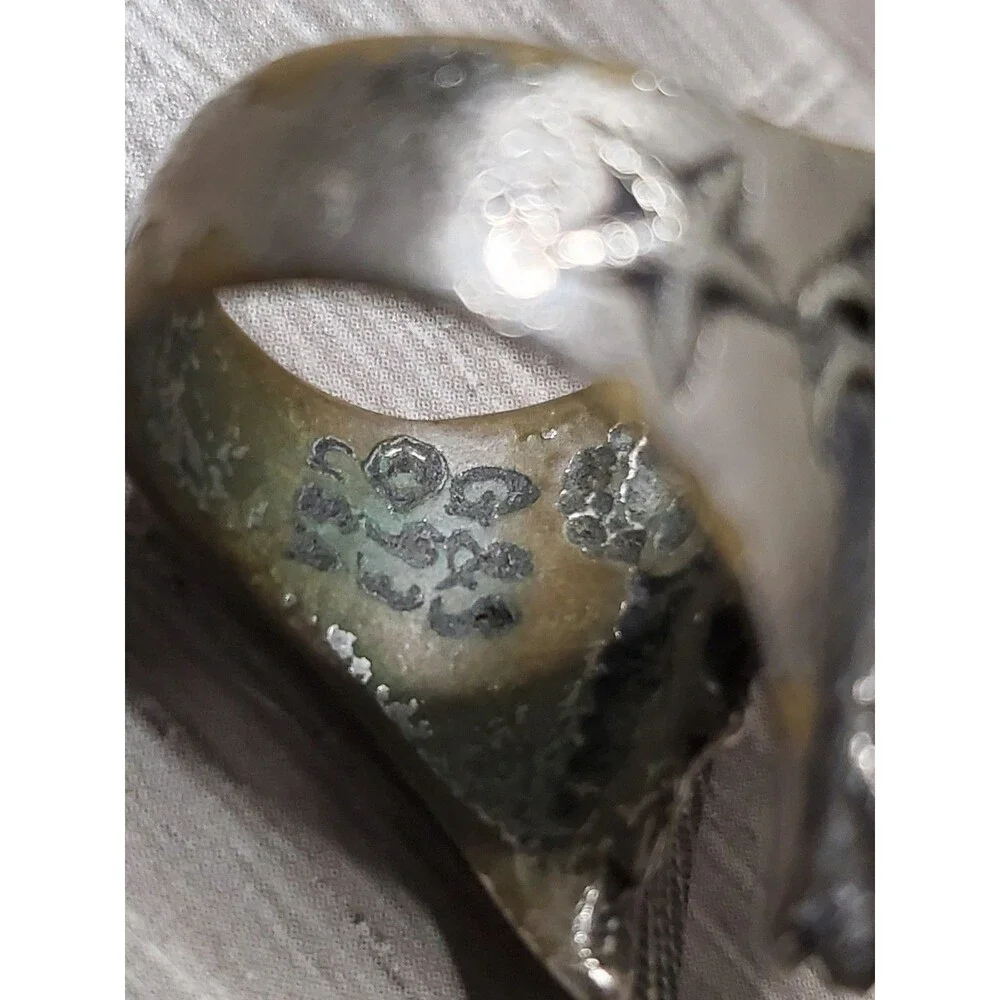 Vintage 1985 G&S Freedom Eagle Biker Ring Size 12 Made in USA Freedom Banner